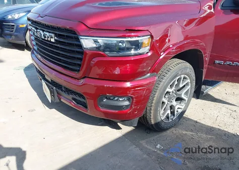 2025 Ram 1500 Laramie 4X4 5'7 Box from USA, damaged, VIN 1C6SRFJP0SN510312